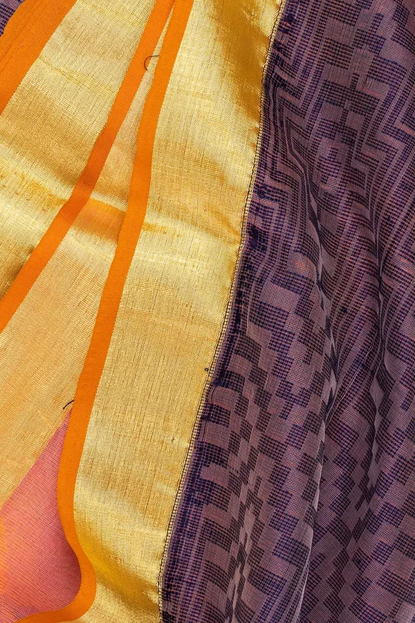 Handloom_Yellow_&_Mulberry_Kota_Silk_Saree
