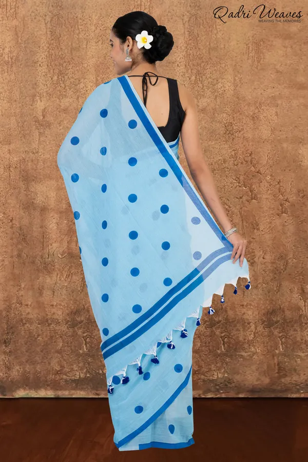 Blue_Mulmul_Cotton_Premium_&_Elegant_Saree_For_Women
