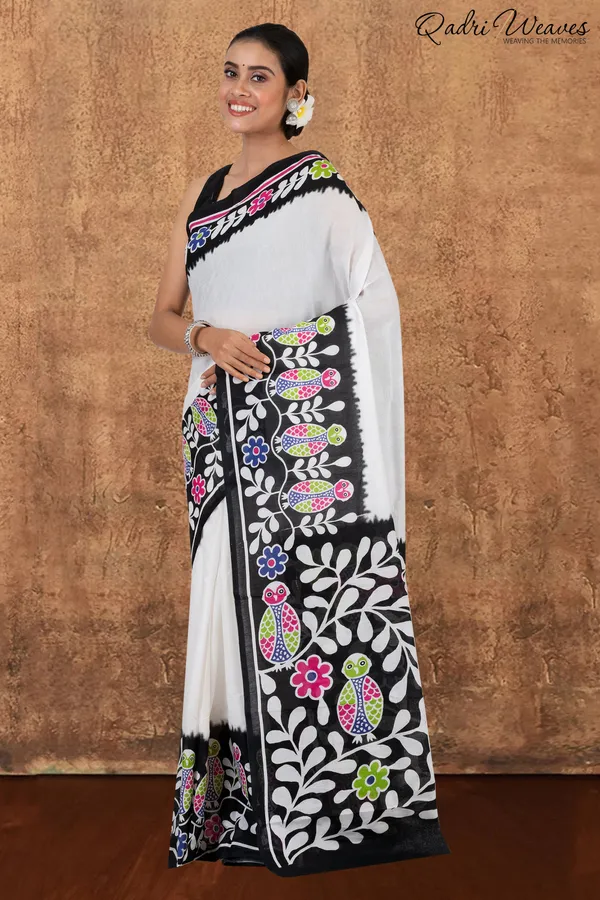 White_Mulmul_Cotton_Premium_&_Elegant_Saree_For_Women