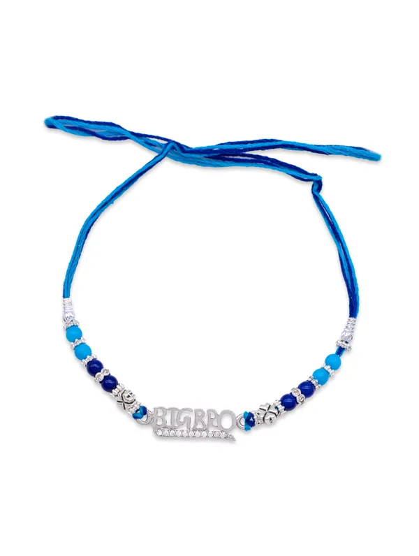 925_Silver_Blue_Rakhi_With_Precious_White_Zircon_Stone_For_Women