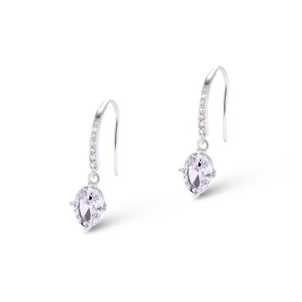 925_Silver_White_Swarovski_Zircon_Earrings_For_Women