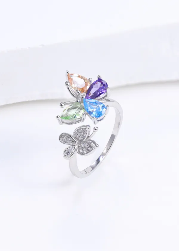 925_Silver_Semi_Precious_Coloured_Stone_Ring_For_Women