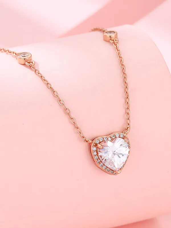 925_Silver_White_Swarovski_Stone_Chain_For_Women