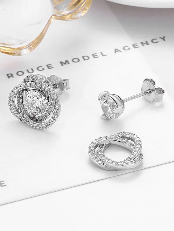 925_Silver_White_Swarovski_Zircon_Earrings_For_Women