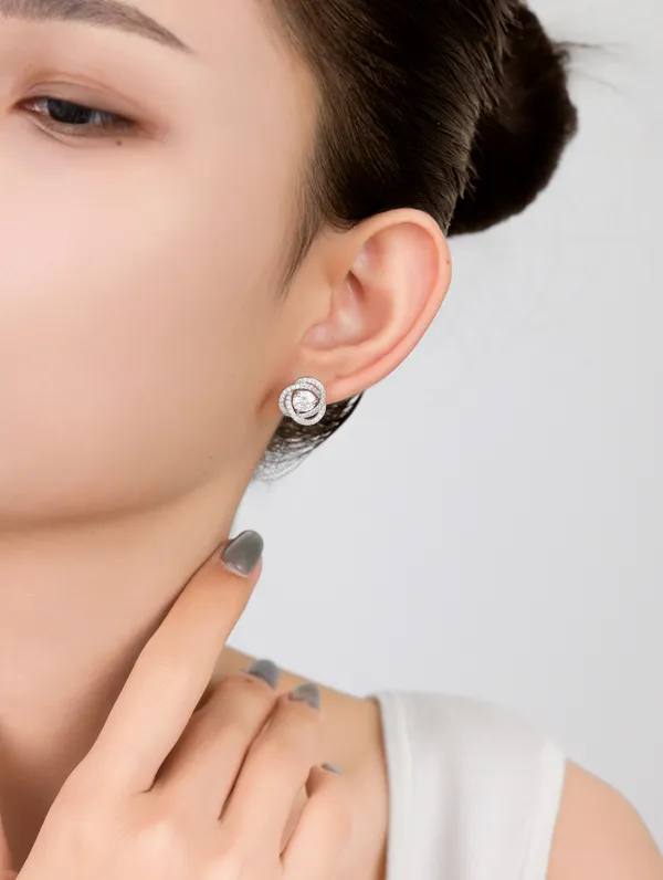 925_Silver_White_Swarovski_Zircon_Earrings_For_Women