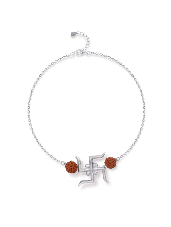 Silver_Rakhi_With_Precious_White_Zircon_Stone_For_Women