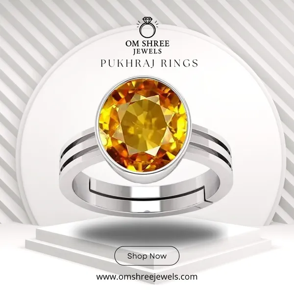 Pukhraj_Stone__Created_Yellow_Sapphire_Gemstone_Adjustable_Women_&_Man_Ring
