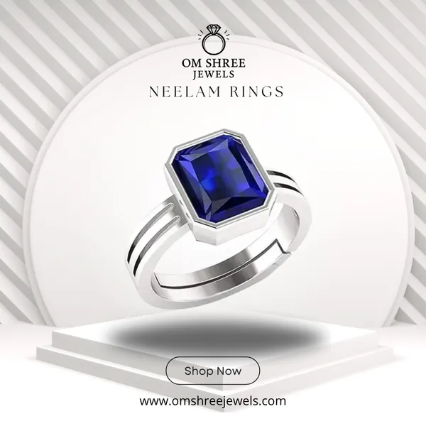 Neelam_Stone__Created_Neelam_Stone_Blue_Sapphire_Ring_Adjustable_Woman_&_Man_Ring