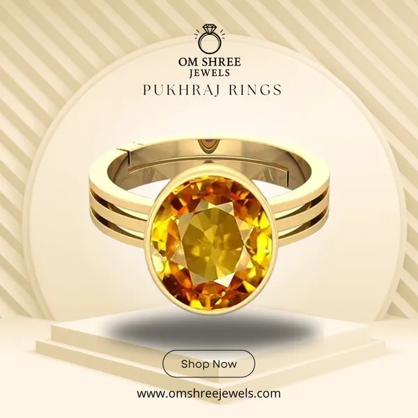 Pukhraj_Stone__Created_Yellow_Sapphire_Gemstone_Adjustable_Women_&_Man_Ring