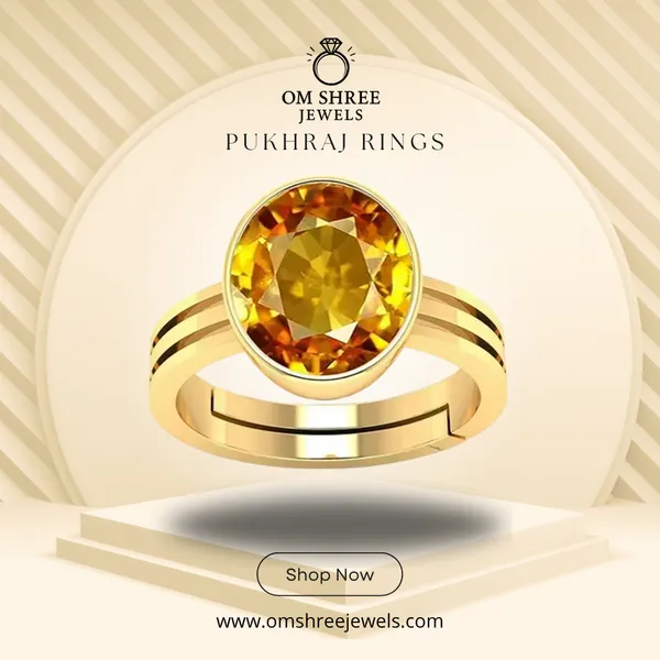 Pukhraj_Stone__Created_Yellow_Sapphire_Gemstone_Adjustable_Women_&_Man_Ring