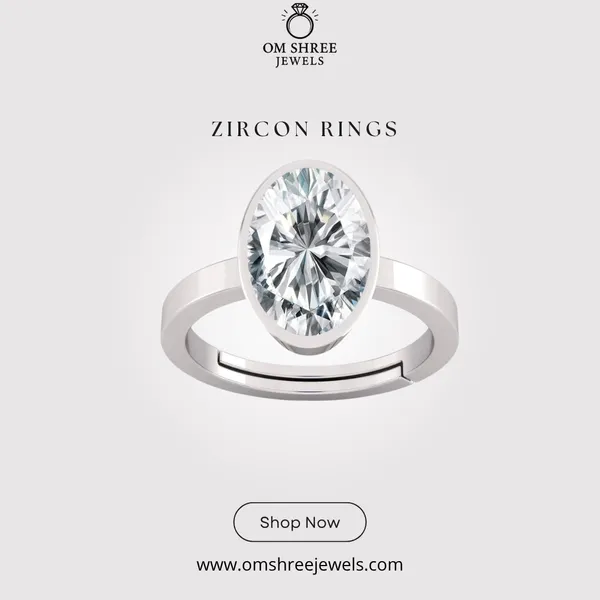 Ring_Zircon_Zirkon/_Zircon_Stone_Created_Adjustable_Ring_Rashi_Ratna_Created_for_Men_&_Women