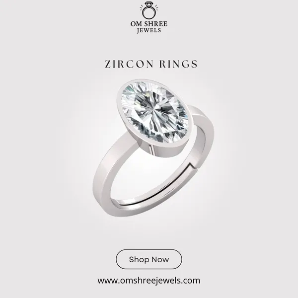 Ring_Zircon_Zirkon/_Zircon_Stone_Created_Adjustable_Ring_Rashi_Ratna_Created_for_Men_&_Women