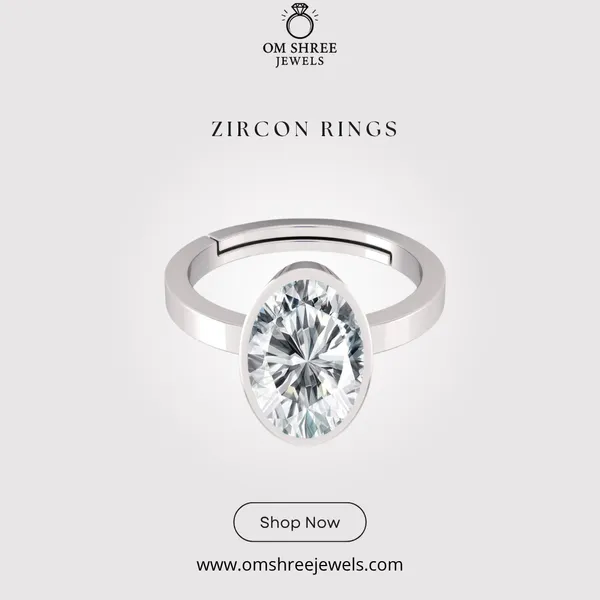 Ring_Zircon_Zirkon/_Zircon_Stone_Created_Adjustable_Ring_Rashi_Ratna_Created_for_Men_&_Women