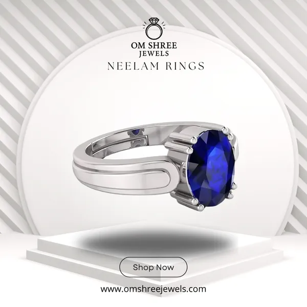 Neelam_Stone__Created_Neelam_Stone_Blue_Sapphire_Ring_Adjustable_Woman_&_Man_Ring
