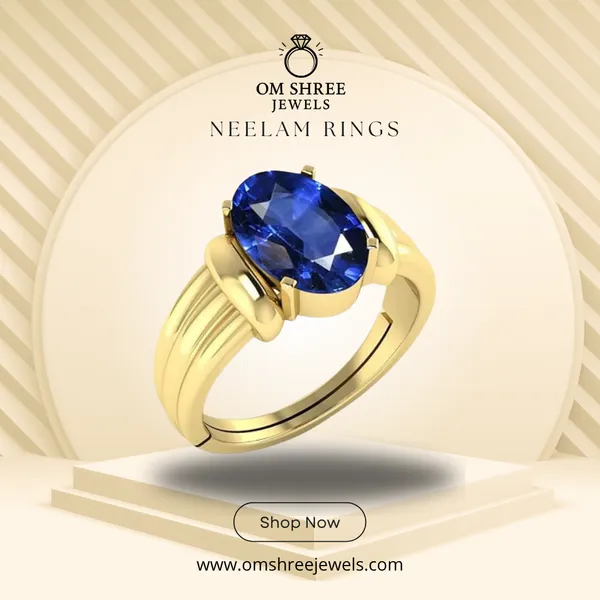 Neelam_Stone__Created_Neelam_Stone_Blue_Sapphire_Ring_Adjustable_Woman_&_Man_Ring