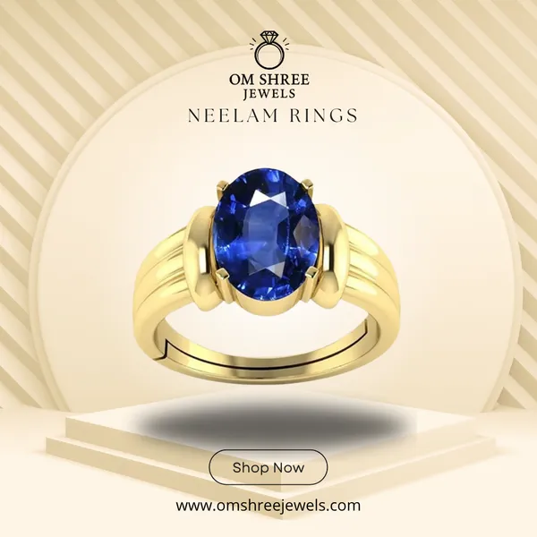 Neelam_Stone__Created_Neelam_Stone_Blue_Sapphire_Ring_Adjustable_Woman_&_Man_Ring