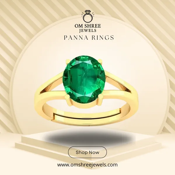 Panna_Stone__Created_Panna_Stone_Emerald_Ring_Adjustable_Woman_Man_Ring