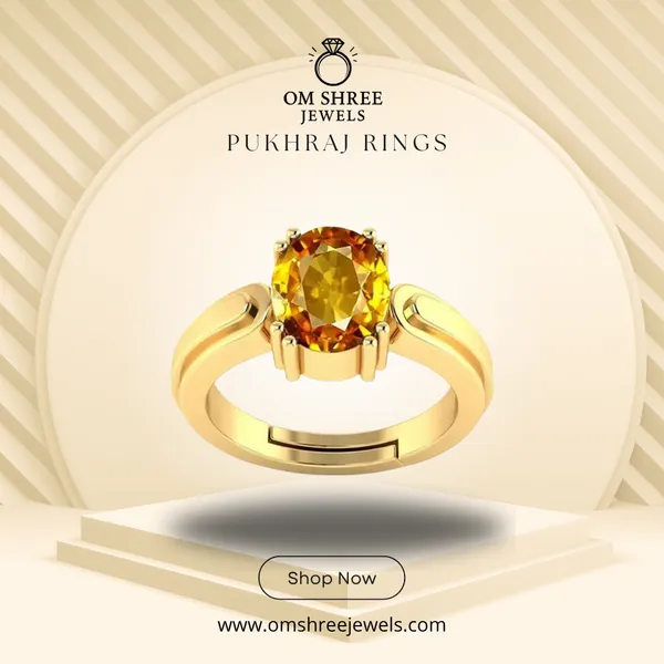 Pukhraj_Stone__Created_Yellow_Sapphire_Gemstone_Adjustable_Women_&_Man_Ring