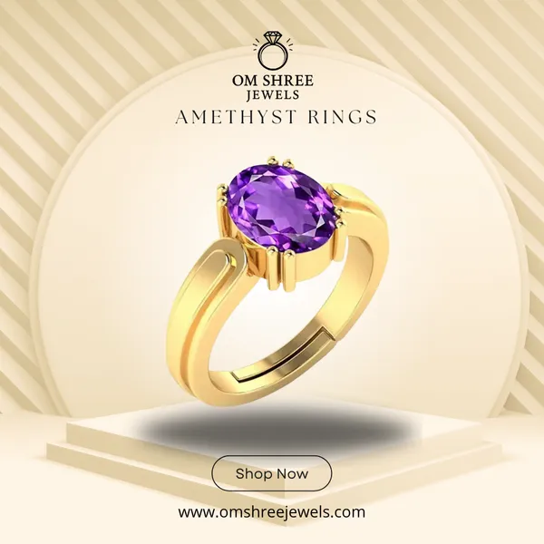Amethyst_Stone_Created_Adjustable_Ring_For_Women_&_Men