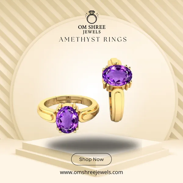Amethyst_Stone_Created_Adjustable_Ring_For_Women_&_Men