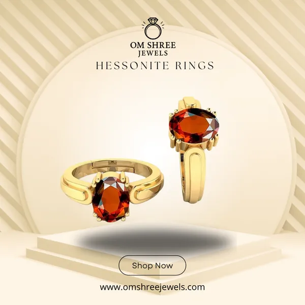 Gomed_Hessonite_Created_Adjustable_Ring_Women_&_Men