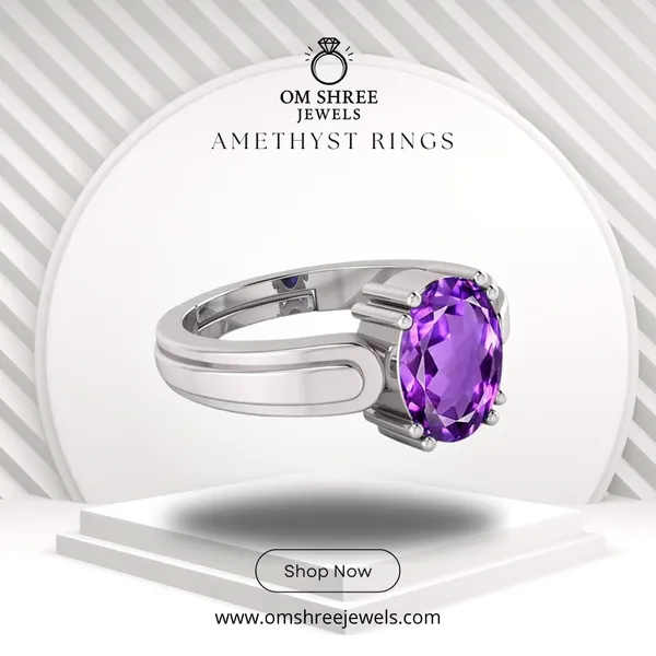 Amethyst_Stone_Created_Adjustable_Ring_For_Women_&_Men