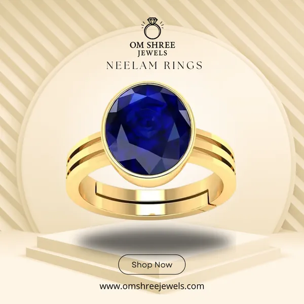 Neelam_Stone__Created_Neelam_Stone_Blue_Sapphire_Ring_Adjustable_Woman_&_Man_Ring