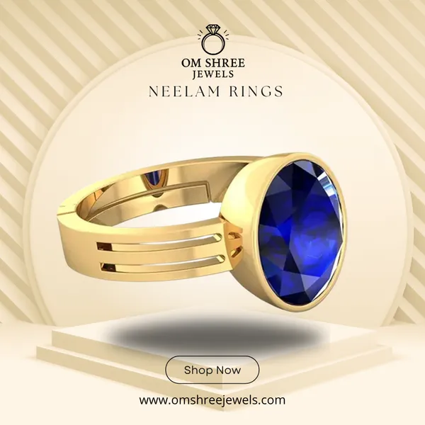 Neelam_Stone__Created_Neelam_Stone_Blue_Sapphire_Ring_Adjustable_Woman_&_Man_Ring