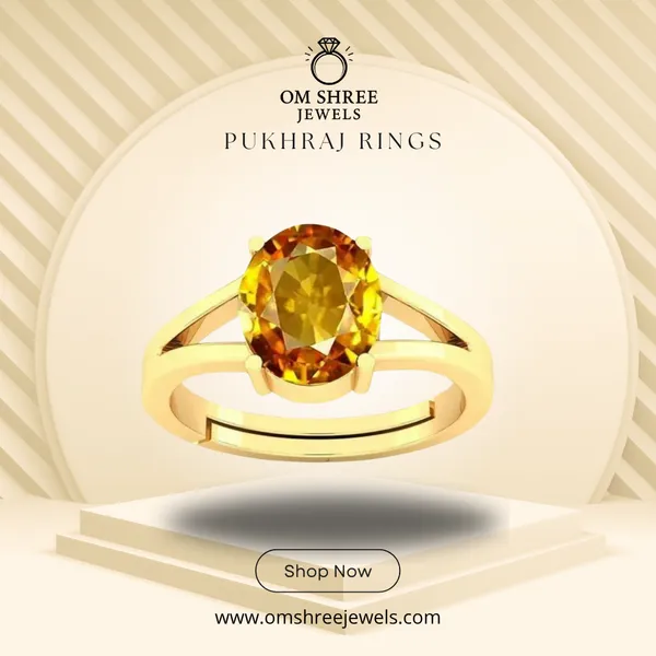 Pukhraj_Stone__Created_Yellow_Sapphire_Gemstone_Adjustable_Women_&_Man_Ring