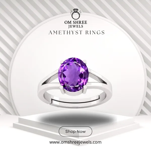 Amethyst_Stone_Created_Adjustable_Ring_For_Women_&_Men