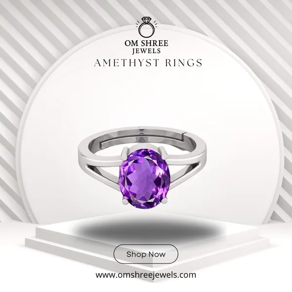 Amethyst_Stone_Created_Adjustable_Ring_For_Women_&_Men