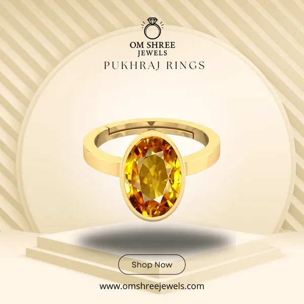Pukhraj_Stone__Created_Yellow_Sapphire_Gemstone_Adjustable_Women_&_Man_Ring