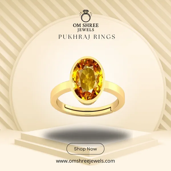 Pukhraj_Stone__Created_Yellow_Sapphire_Gemstone_Adjustable_Women_&_Man_Ring