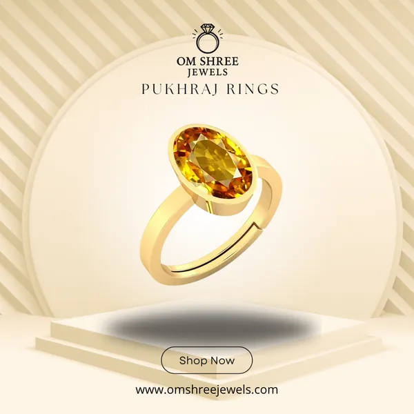 Pukhraj_Stone__Created_Yellow_Sapphire_Gemstone_Adjustable_Women_&_Man_Ring