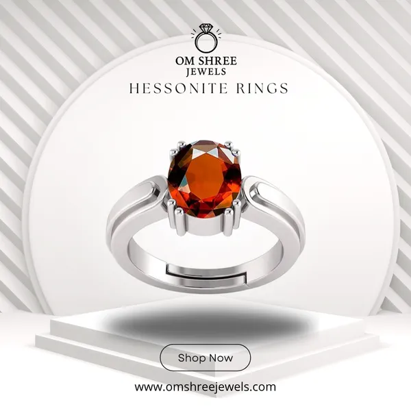 Gomed_Hessonite_Created_Adjustable_Ring_Women_&_Men