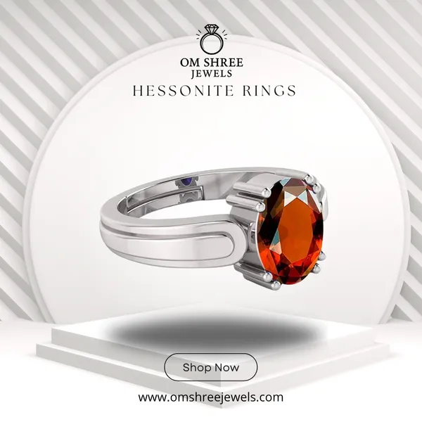 Gomed_Hessonite_Created_Adjustable_Ring_Women_&_Men