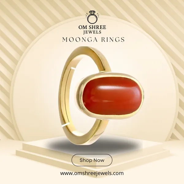 Moonga_Red_Coral_created_Ring_Adjustable_|_Best_Quality_Ring|_Pure_Stone_Ring_gemstone
