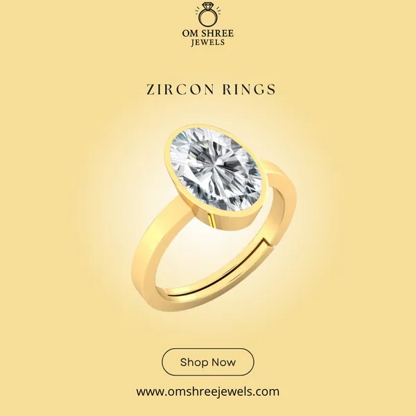 Ring_Zircon_Zirkon/_Zircon_Stone_Created_Adjustable_Ring_Rashi_Ratna_Created_for_Men_&_Women