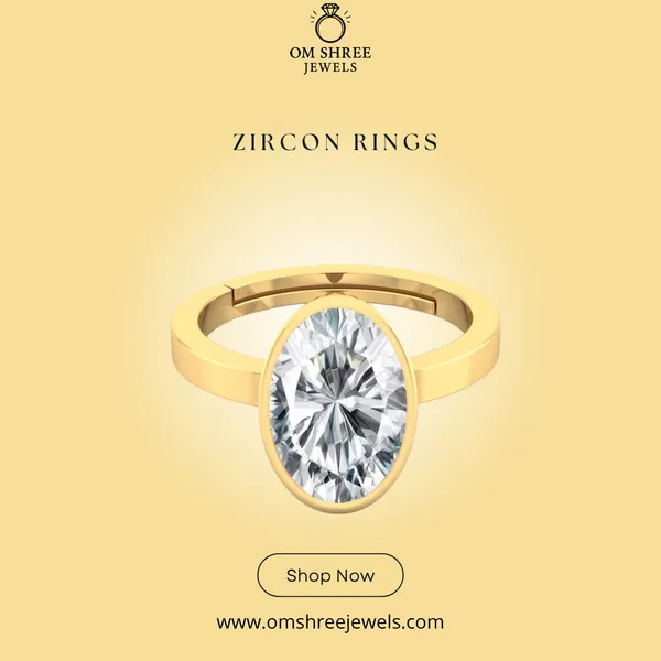 Ring_Zircon_Zirkon/_Zircon_Stone_Created_Adjustable_Ring_Rashi_Ratna_Created_for_Men_&_Women