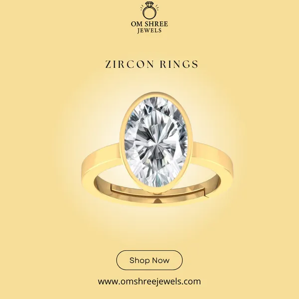 Ring_Zircon_Zirkon/_Zircon_Stone_Created_Adjustable_Ring_Rashi_Ratna_Created_for_Men_&_Women