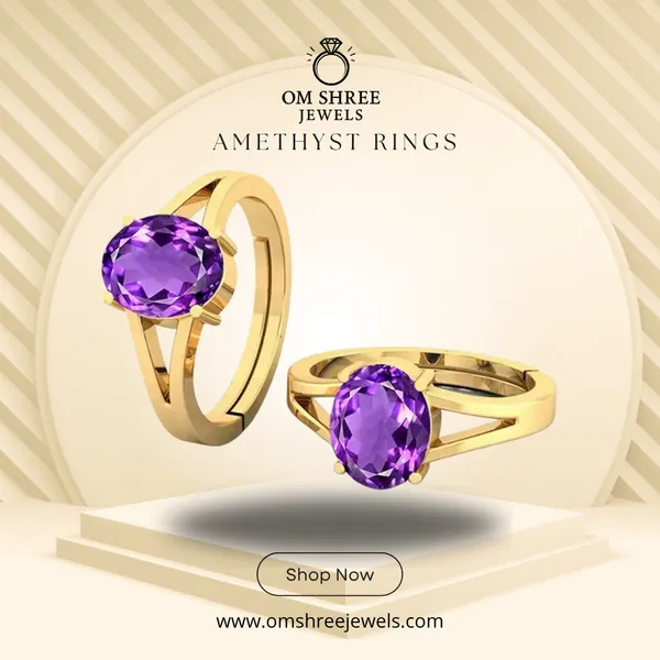 Amethyst_Stone_Created_Adjustable_Ring_For_Women_&_Men