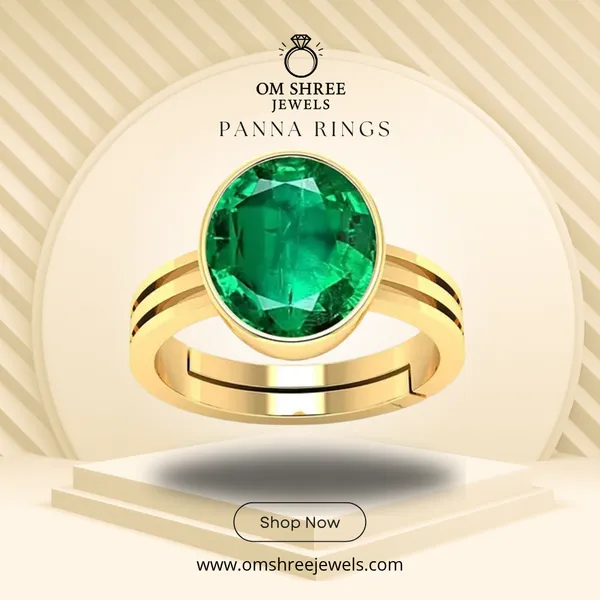Panna_Stone__Created_Panna_Stone_Emerald_Ring_Adjustable_Woman_Man_Ring