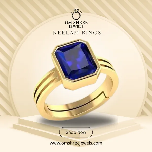 Neelam_Stone__Created_Neelam_Stone_Blue_Sapphire_Ring_Adjustable_Woman_&_Man_Ring