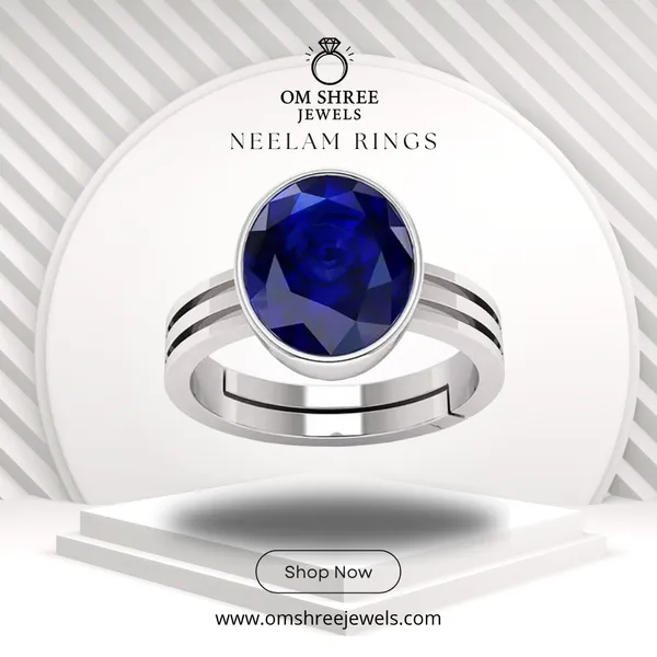 Neelam_Stone__Created_Neelam_Stone_Blue_Sapphire_Ring_Adjustable_Woman_&_Man_Ring