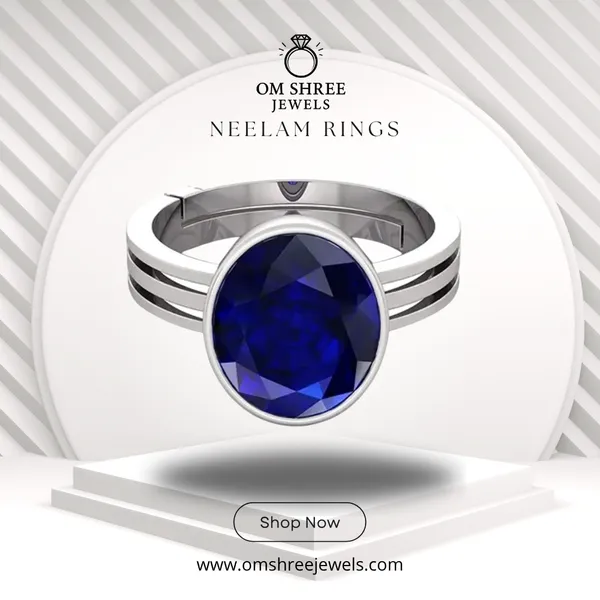 Neelam_Stone__Created_Neelam_Stone_Blue_Sapphire_Ring_Adjustable_Woman_&_Man_Ring