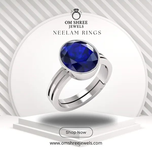 Neelam_Stone__Created_Neelam_Stone_Blue_Sapphire_Ring_Adjustable_Woman_&_Man_Ring