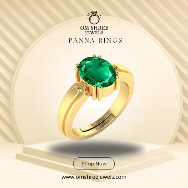 Panna_Stone__Created_Panna_Stone_Emerald_Ring_Adjustable_Woman_Man_Ring