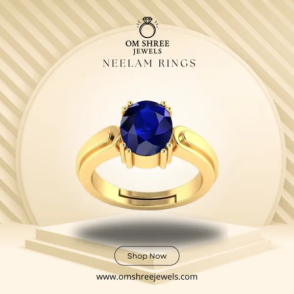 Neelam_Stone__Created_Neelam_Stone_Blue_Sapphire_Ring_Adjustable_Woman_&_Man_Ring