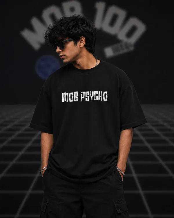 Black_French_Terry_Cotton_Oversized_Mob_Psycho_100_Graphic_T-Shirt_For_Unisex