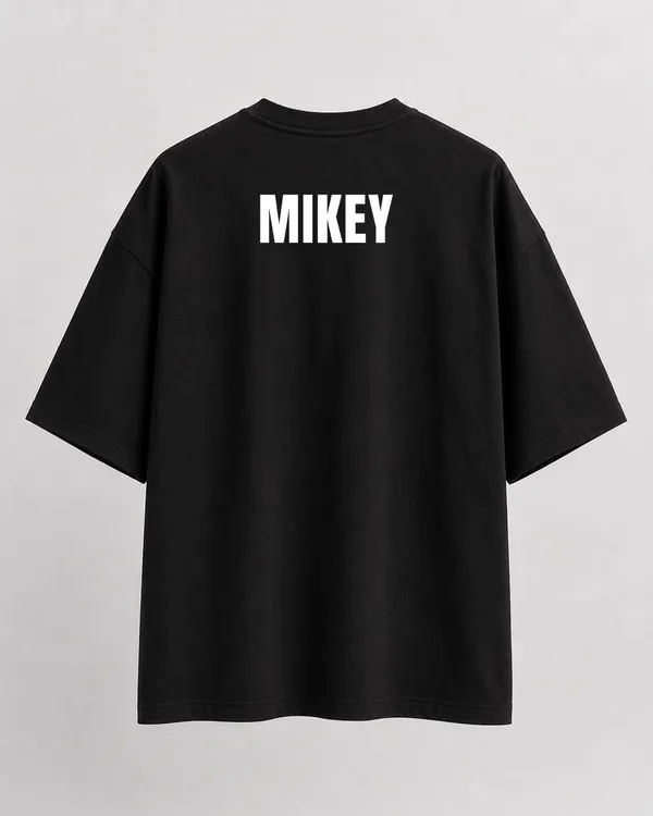 Black_French_Terry_Cotton_Oversized_Mikey_Savage_Graphic_T-Shirt_For_Unisex